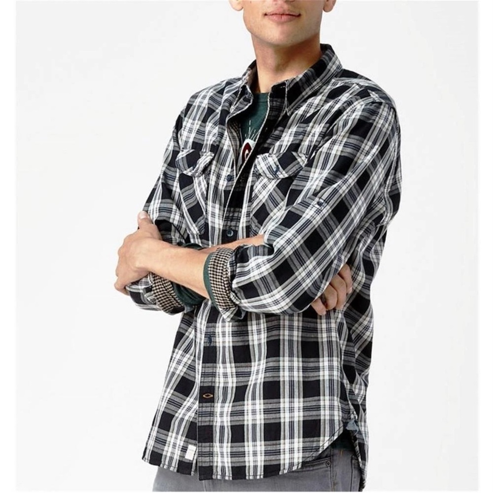 Mens Timberland Plaid LS Long Sleeve Double Layer Flannel Shirt Size XXL